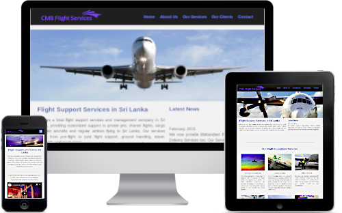 cmb flight support services sri lanka responsive website